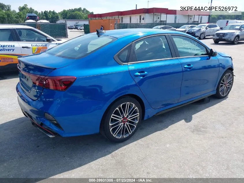 2023 Kia Forte Gt VIN: 3KPF44AC4PE526972 Lot: 39931305