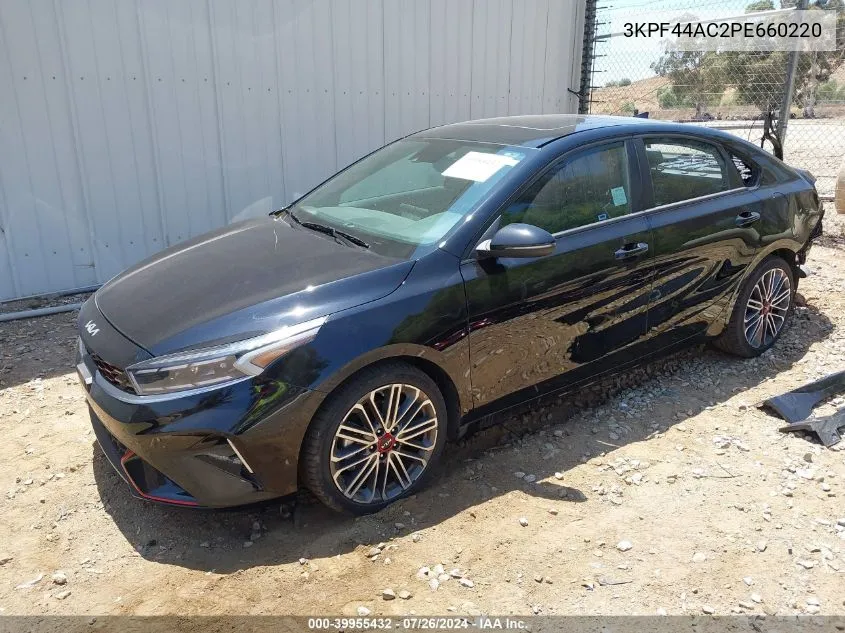 2023 Kia Forte Gt Manual VIN: 3KPF44AC2PE660220 Lot: 39955432