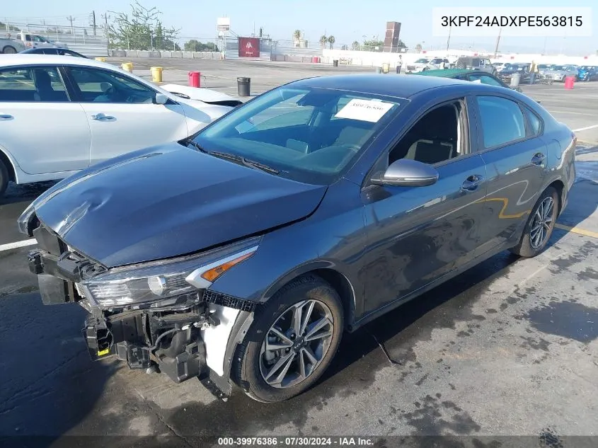 2023 Kia Forte Lxs VIN: 3KPF24ADXPE563815 Lot: 39976386