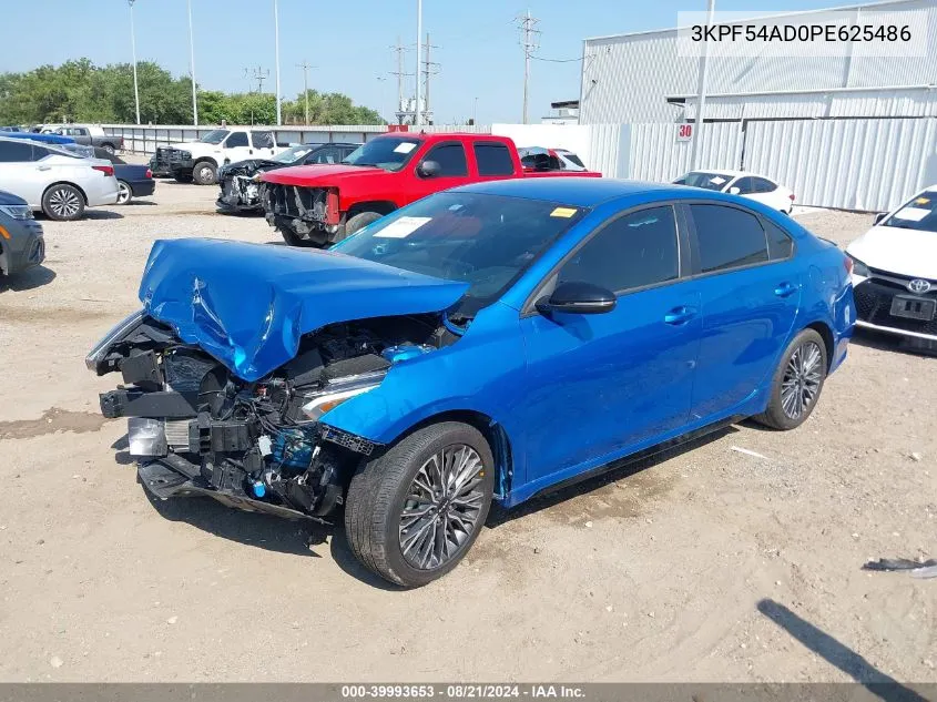 2023 Kia Forte Gt Line VIN: 3KPF54AD0PE625486 Lot: 39993653