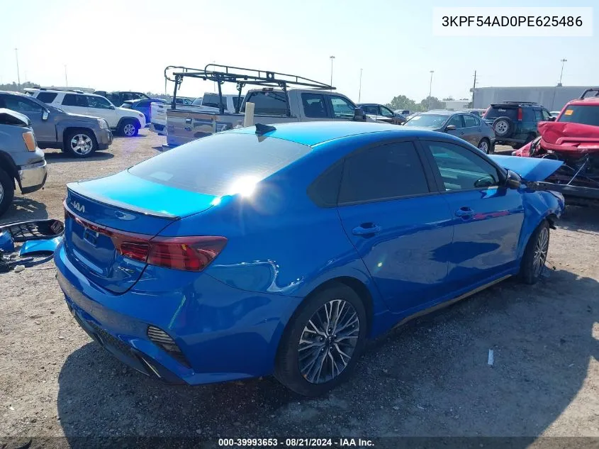 2023 Kia Forte Gt Line VIN: 3KPF54AD0PE625486 Lot: 39993653