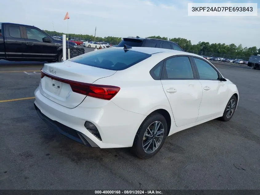 2023 Kia Forte Lxs VIN: 3KPF24AD7PE693843 Lot: 40000168