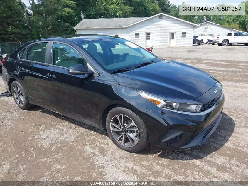 2023 Kia Forte Lxs VIN: 3KPF24AD7PE581057 Lot: 40012158