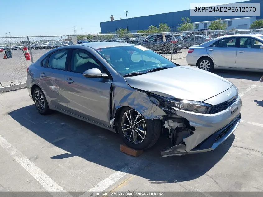 2023 Kia Forte Lxs VIN: 3KPF24AD2PE612070 Lot: 40027550