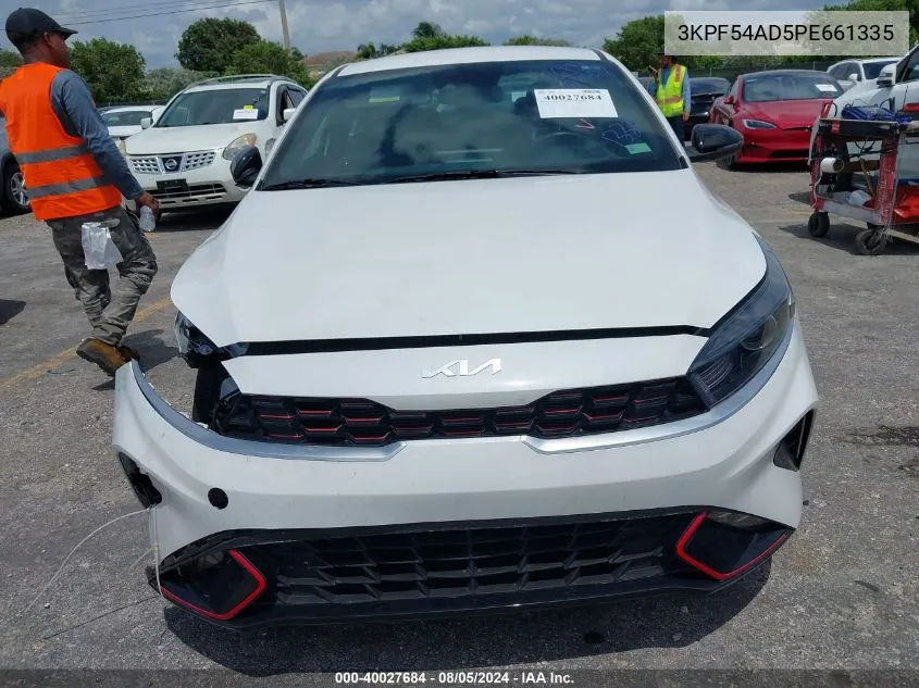 2023 Kia Forte Gt-Line VIN: 3KPF54AD5PE661335 Lot: 40027684