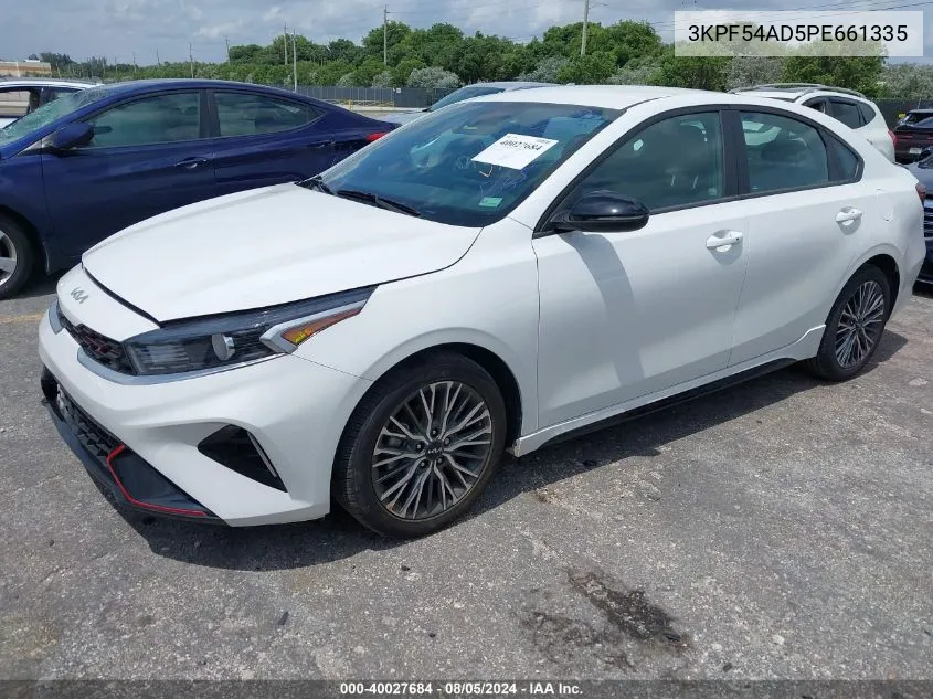 2023 Kia Forte Gt-Line VIN: 3KPF54AD5PE661335 Lot: 40027684