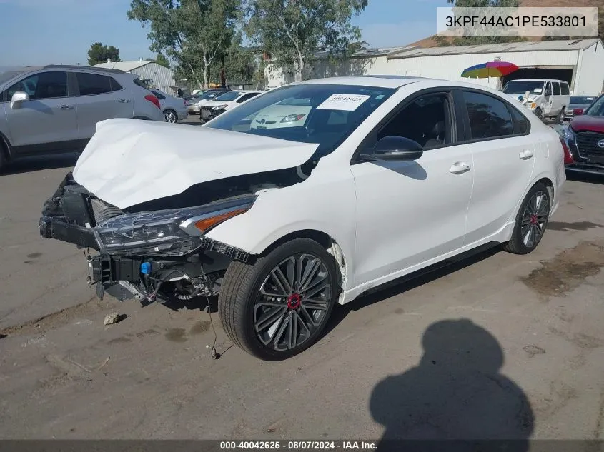 2023 Kia Forte Gt VIN: 3KPF44AC1PE533801 Lot: 40042625