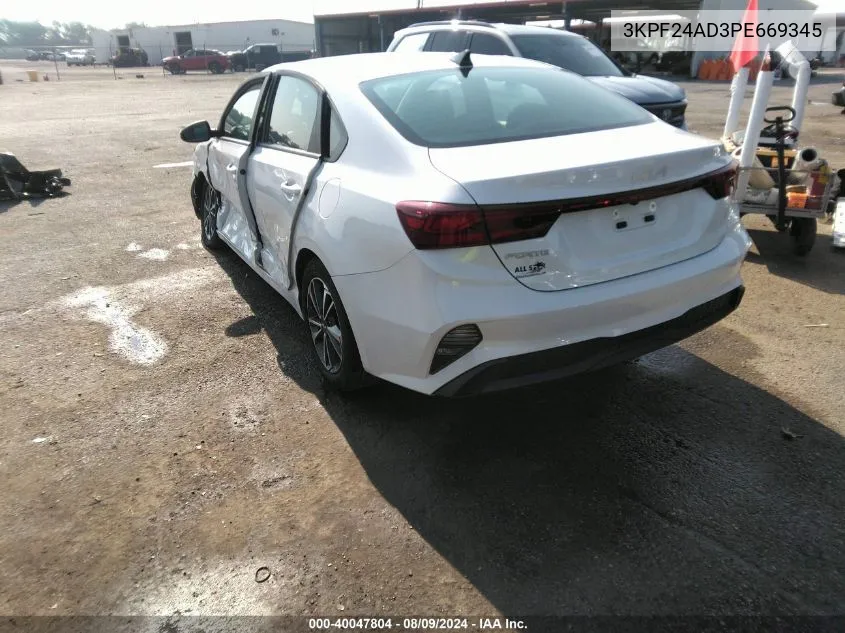 2023 Kia Forte Lxs VIN: 3KPF24AD3PE669345 Lot: 40047804