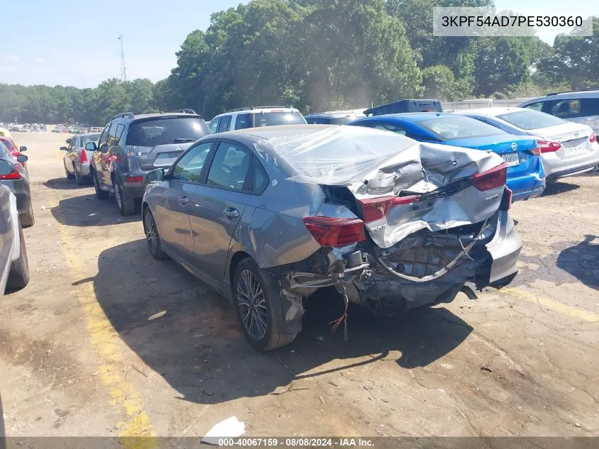 2023 Kia Forte Gt-Line VIN: 3KPF54AD7PE530360 Lot: 40067159