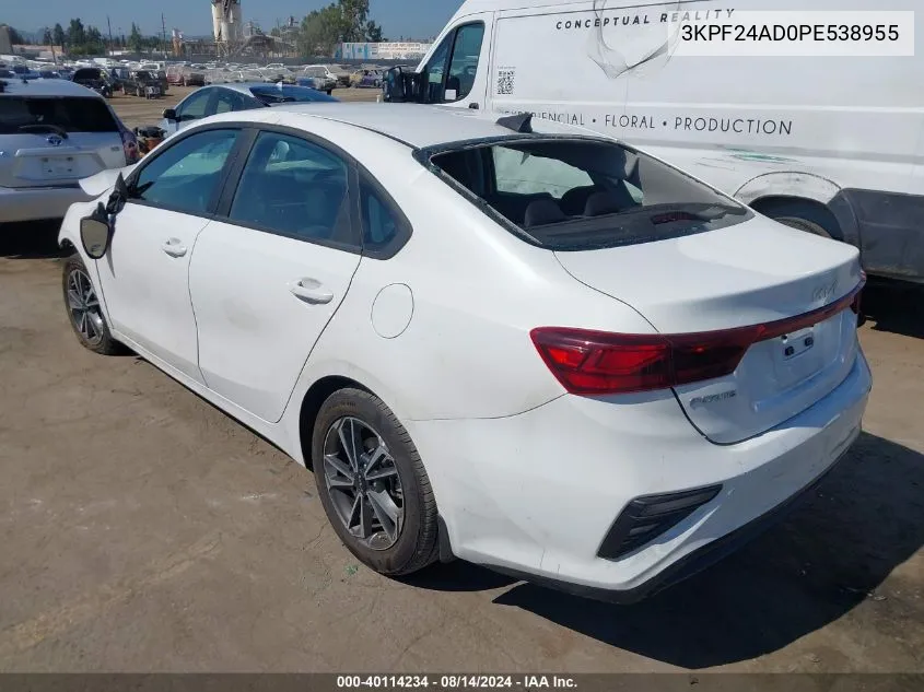 3KPF24AD0PE538955 2023 Kia Forte Lxs