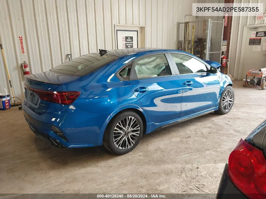 2023 Kia Forte Gt Line VIN: 3KPF54AD2PE587355 Lot: 40128240