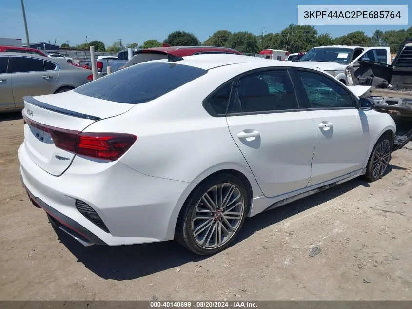 2023 Kia Forte Gt VIN: 3KPF44AC2PE685764 Lot: 40140899