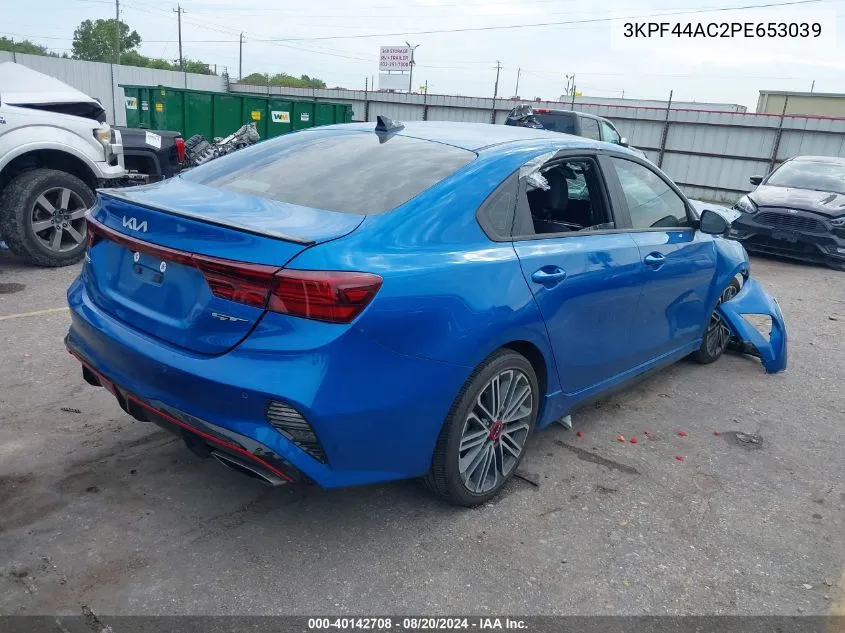 2023 Kia Forte Gt VIN: 3KPF44AC2PE653039 Lot: 40142708