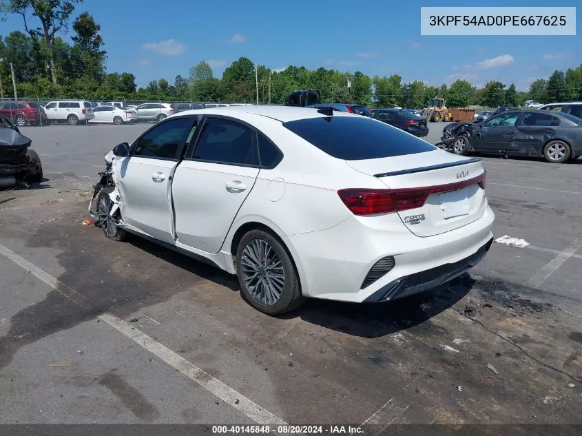 2023 Kia Forte Gt Line VIN: 3KPF54AD0PE667625 Lot: 40145848