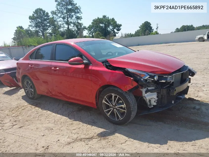 2023 Kia Forte Lxs VIN: 3KPF24AD1PE665892 Lot: 40146087