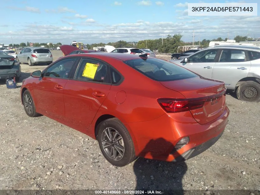 3KPF24AD6PE571443 2023 Kia Forte Lx/Lxs