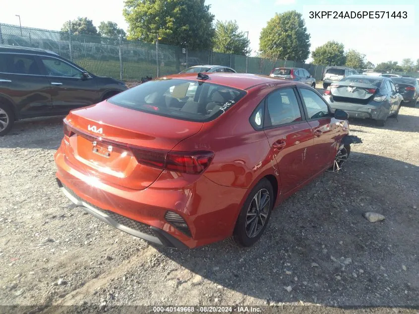 3KPF24AD6PE571443 2023 Kia Forte Lx/Lxs