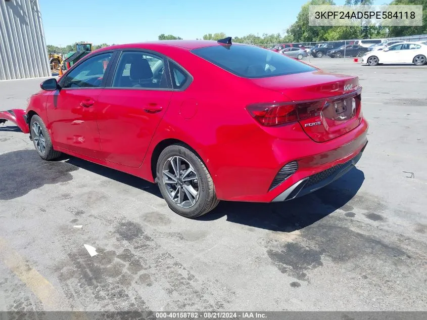 2023 Kia Forte Lx/Lxs VIN: 3KPF24AD5PE584118 Lot: 40158782