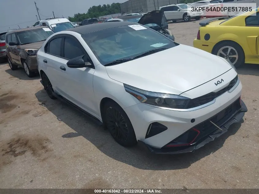 2023 Kia Forte Gt-Line VIN: 3KPF54AD0PE517885 Lot: 40163042