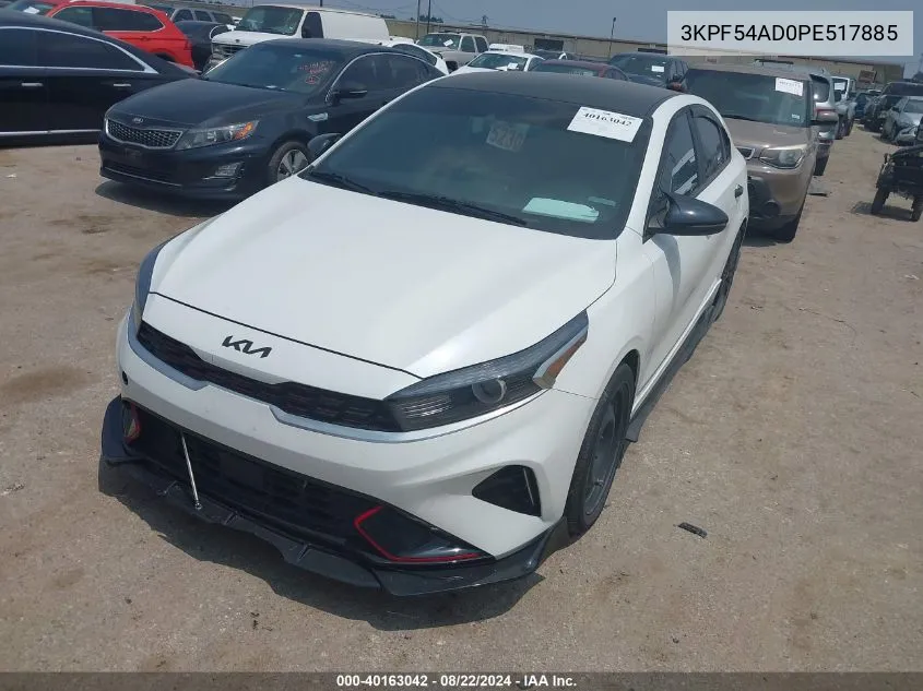 2023 Kia Forte Gt-Line VIN: 3KPF54AD0PE517885 Lot: 40163042