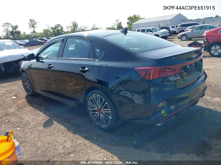 3KPF44AC3PE651915 2023 Kia Forte Gt