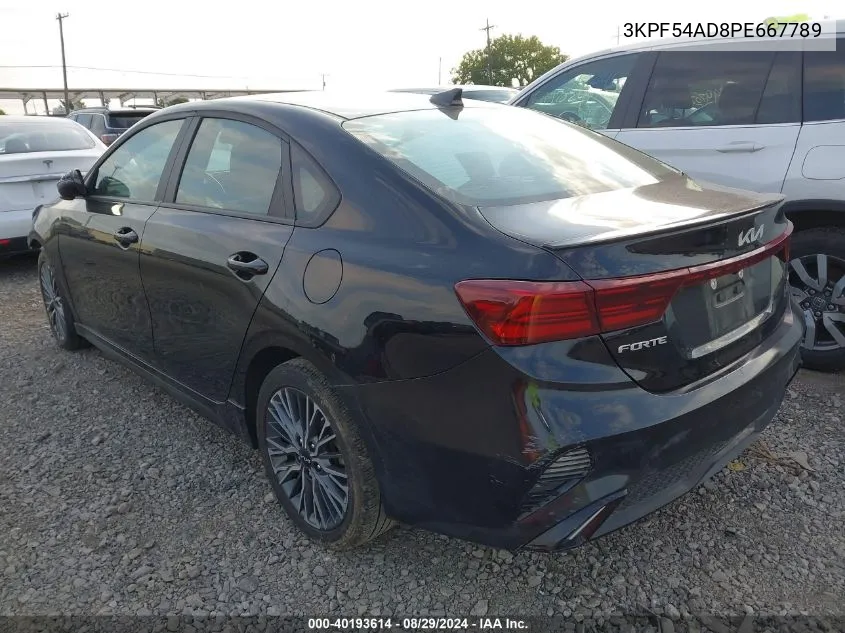 2023 Kia Forte Gt-Line VIN: 3KPF54AD8PE667789 Lot: 40193614