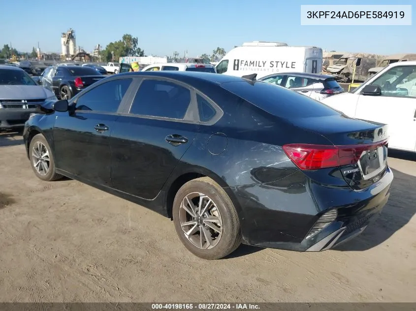 2023 Kia Forte Lxs VIN: 3KPF24AD6PE584919 Lot: 40198165