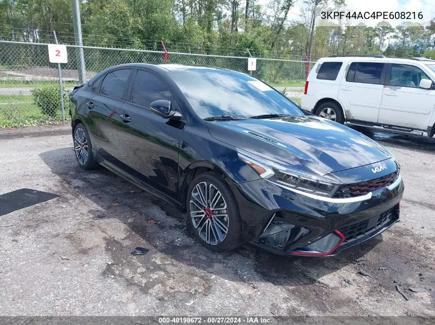 2023 Kia Forte Gt VIN: 3KPF44AC4PE608216 Lot: 40198672