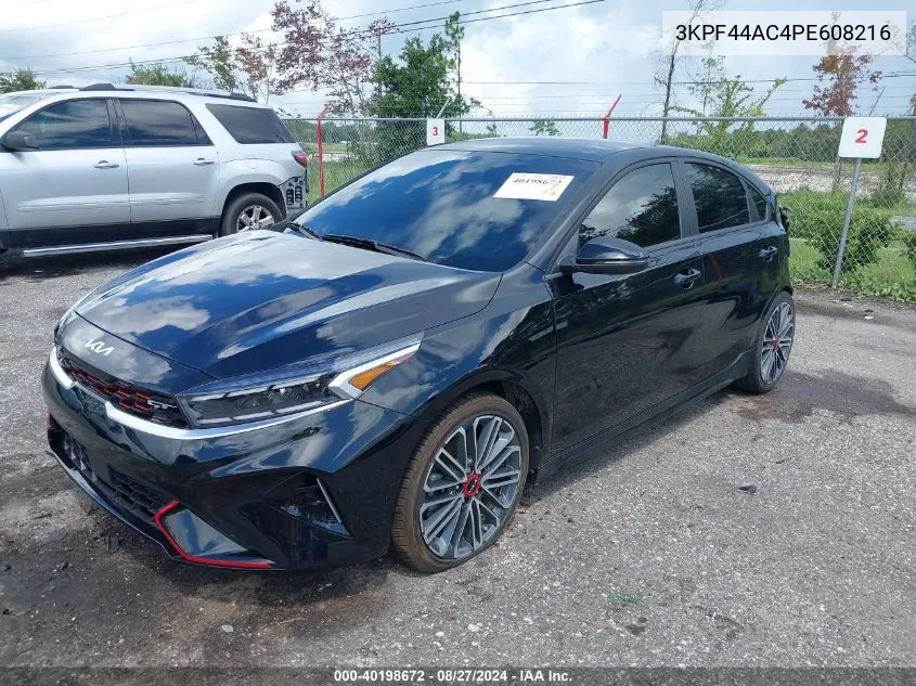 2023 Kia Forte Gt VIN: 3KPF44AC4PE608216 Lot: 40198672