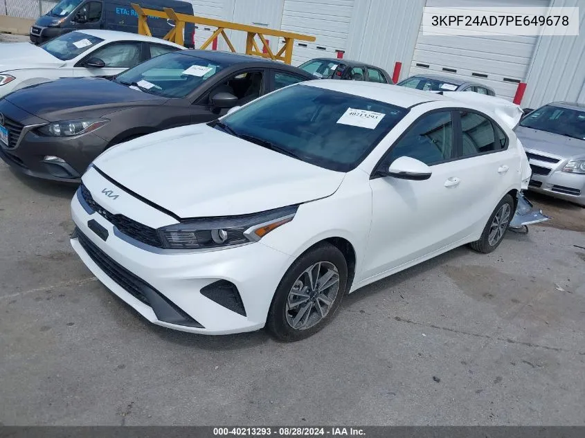 2023 Kia Forte Lxs VIN: 3KPF24AD7PE649678 Lot: 40213293