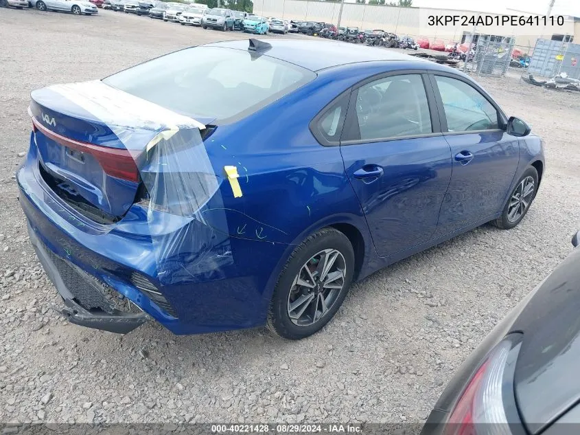 2023 Kia Forte Lxs VIN: 3KPF24AD1PE641110 Lot: 40221428