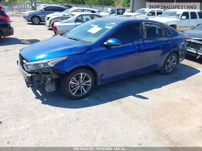 2023 Kia Forte Lxs VIN: 3KPF24AD3PE513063 Lot: 40222180