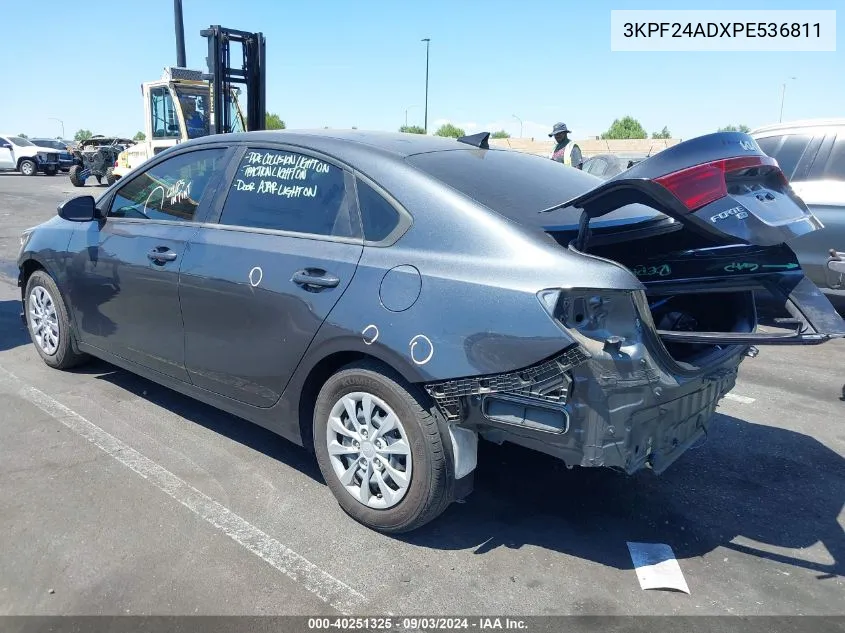 2023 Kia Forte Lx VIN: 3KPF24ADXPE536811 Lot: 40251325