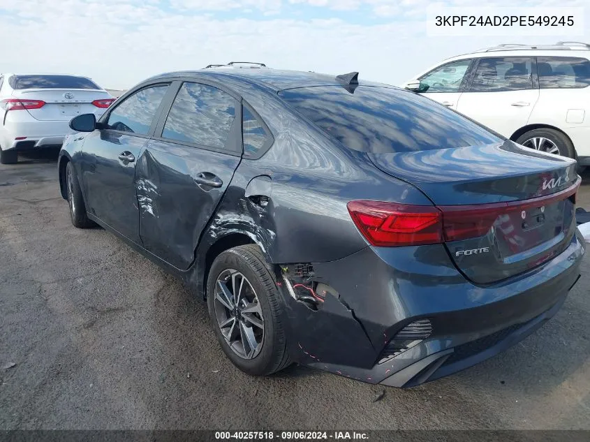 2023 Kia Forte Lxs VIN: 3KPF24AD2PE549245 Lot: 40257518