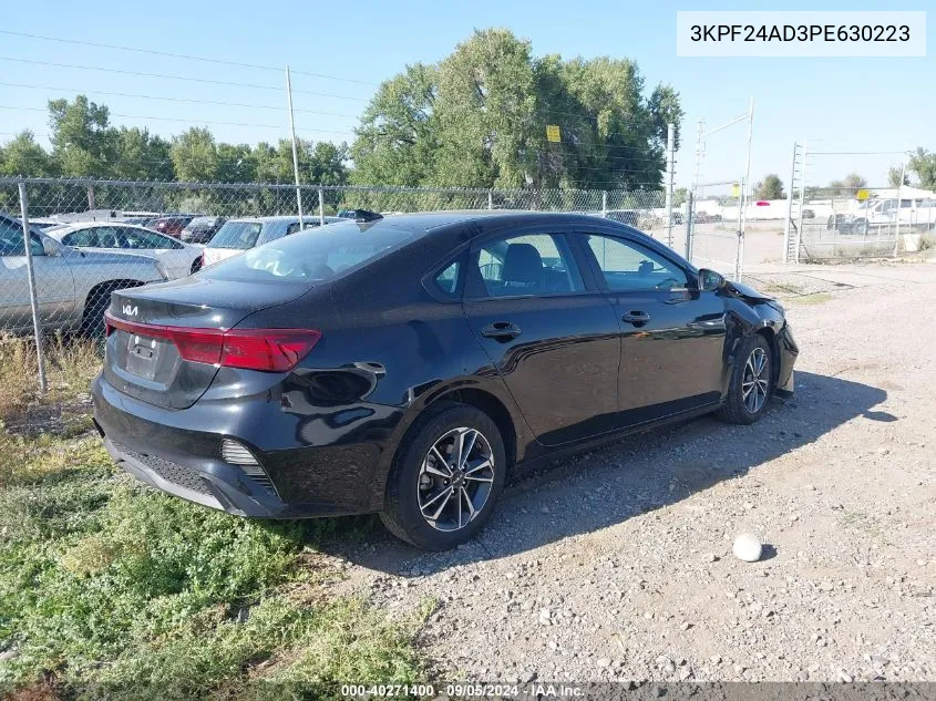 2023 Kia Forte Lxs VIN: 3KPF24AD3PE630223 Lot: 40271400