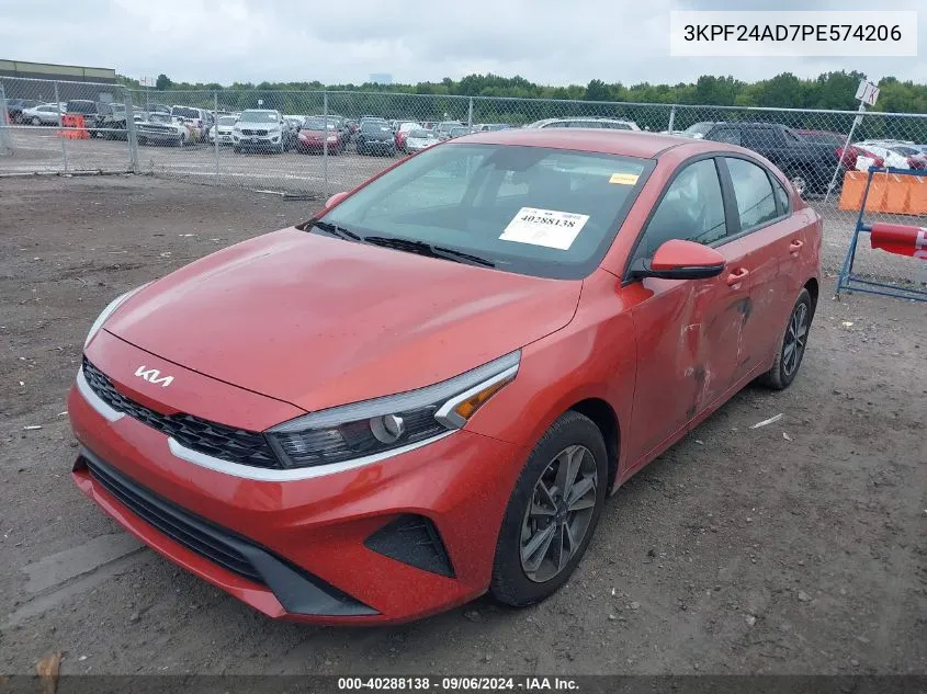 2023 Kia Forte Lxs VIN: 3KPF24AD7PE574206 Lot: 40288138