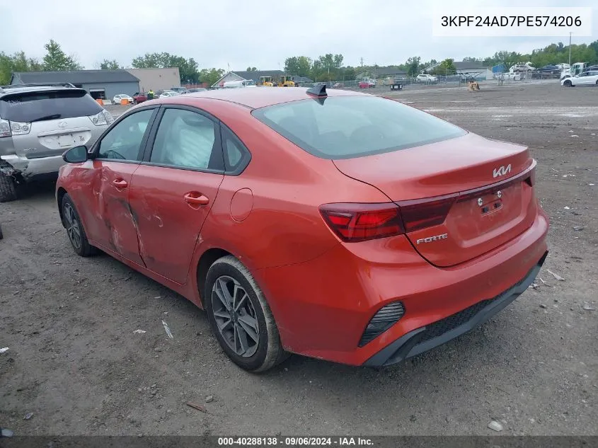 2023 Kia Forte Lxs VIN: 3KPF24AD7PE574206 Lot: 40288138