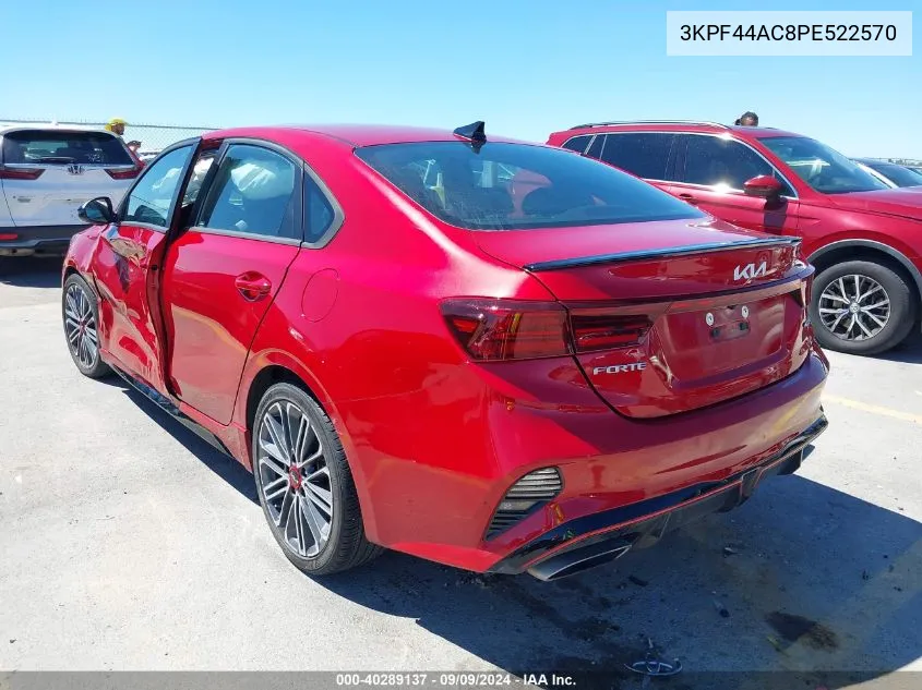 2023 Kia Forte Gt VIN: 3KPF44AC8PE522570 Lot: 40289137