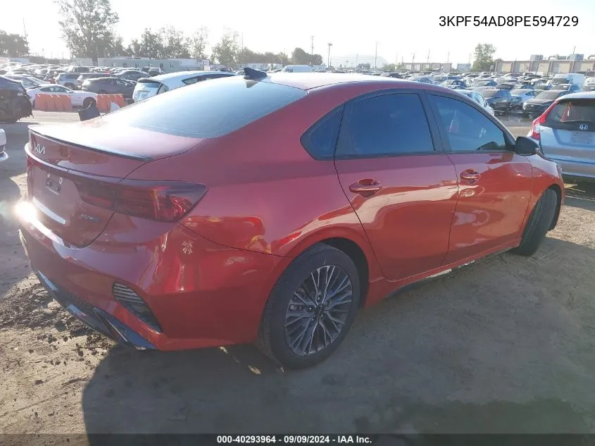 2023 Kia Forte Gt-Line VIN: 3KPF54AD8PE594729 Lot: 40293964