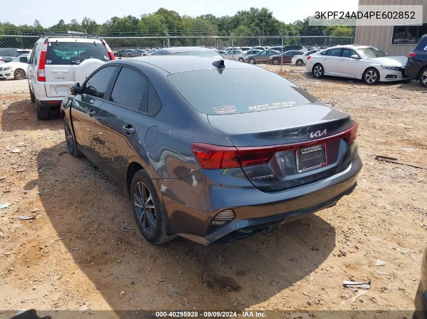 2023 Kia Forte Lxs VIN: 3KPF24AD4PE602852 Lot: 40295928