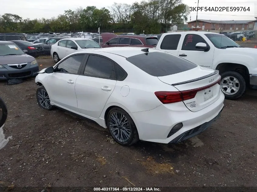 2023 Kia Forte Gt-Line VIN: 3KPF54AD2PE599764 Lot: 40317364