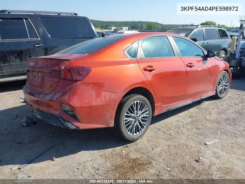 3KPF54AD4PE598972 2023 Kia Forte Gt Line