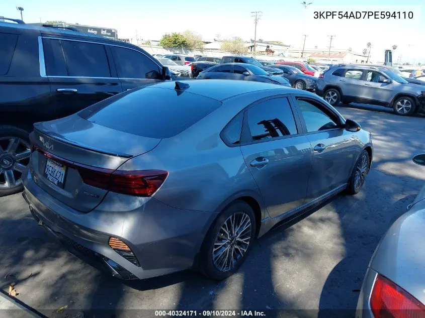 2023 Kia Forte Gt-Line VIN: 3KPF54AD7PE594110 Lot: 40324171