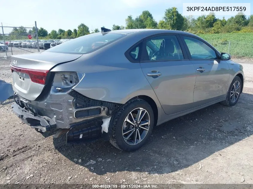 2023 Kia Forte Lxs VIN: 3KPF24AD8PE517559 Lot: 40326759