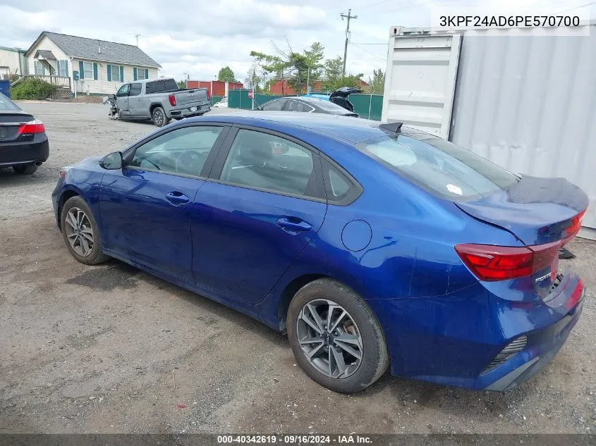 2023 Kia Forte Lxs VIN: 3KPF24AD6PE570700 Lot: 40342619