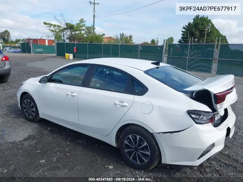 2023 Kia Forte Lx VIN: 3KPF24AD7PE677917 Lot: 40347883