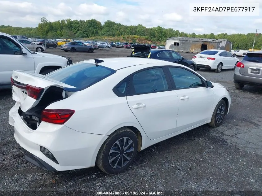 2023 Kia Forte Lx VIN: 3KPF24AD7PE677917 Lot: 40347883