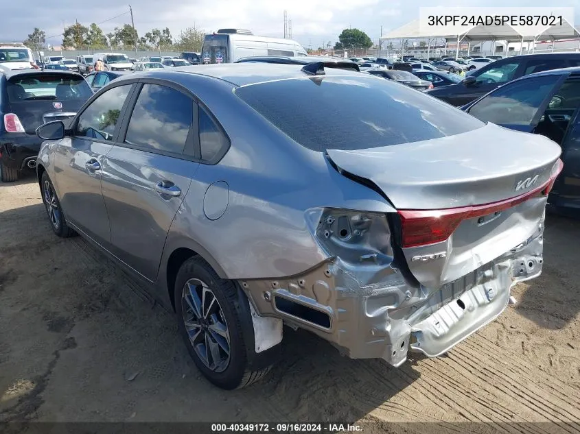 2023 Kia Forte Lxs VIN: 3KPF24AD5PE587021 Lot: 40349172