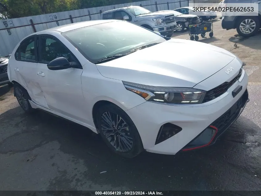 2023 Kia Forte Gt-Line VIN: 3KPF54AD2PE662653 Lot: 40354120