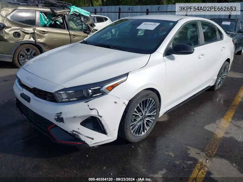 2023 Kia Forte Gt-Line VIN: 3KPF54AD2PE662653 Lot: 40354120